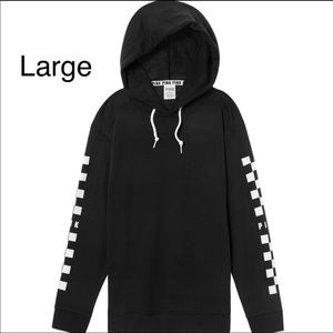 Pink checkered hoodie